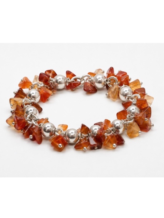 Silpada Jewelry - Silpada Carnelian Sterling Silver Stretch Bracelet • VERY RARE & Retired